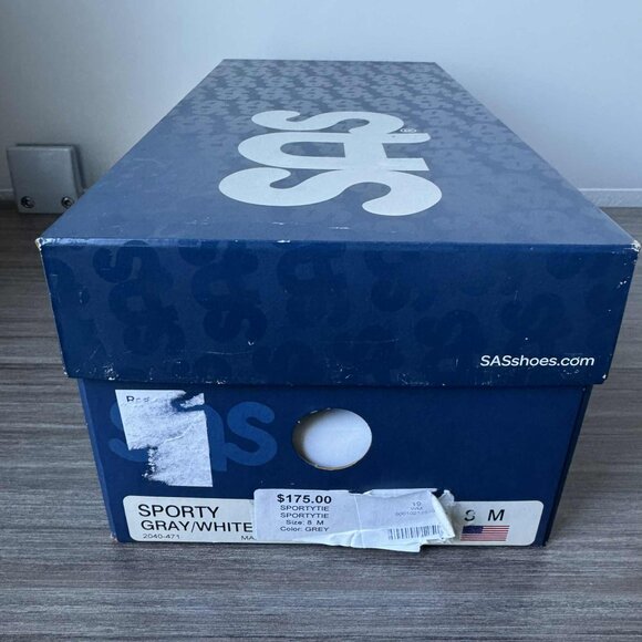 SAS Sporty Women's Lace Up Tennis Shoes $175 in Grey / White - Picture 12 of 15